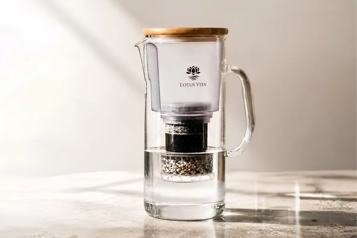 Lotus Vita ENYA glass filter carafe